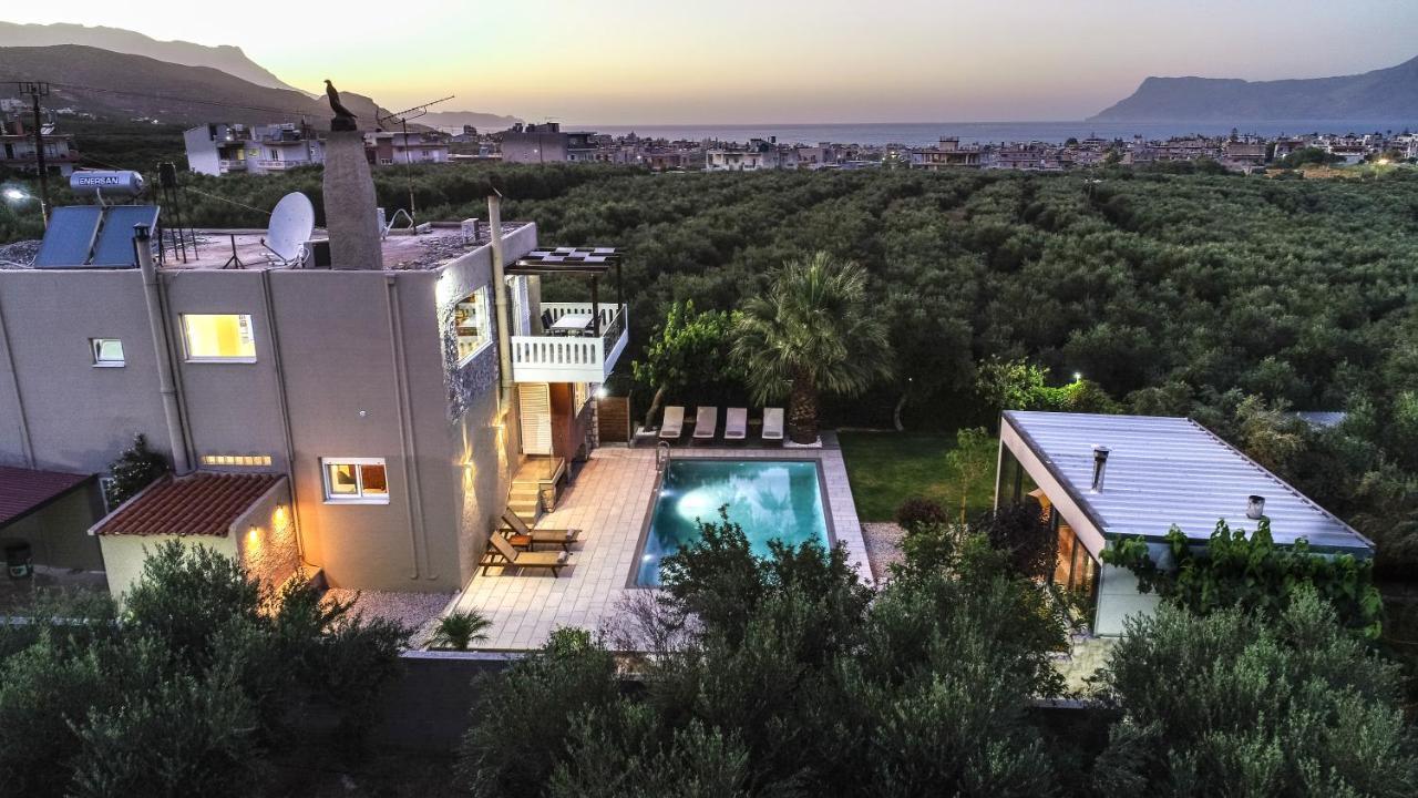 Petronila Luxury Villa With Heated Private Pool Kíssamos Exterior foto